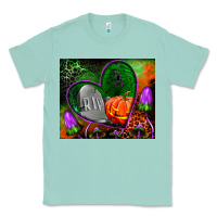 Seafoam halloween heart mouse pad Classic Tee - BundleAndBundleShop