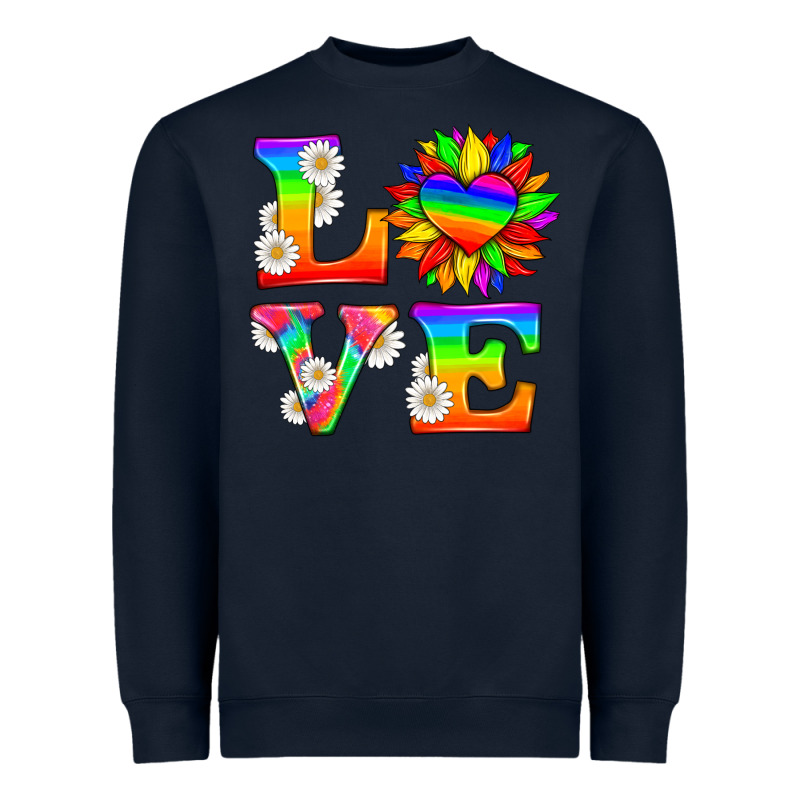 Love And Sunflower Heavyweight Sweatshirt by HRA Design Shop | Teevron
