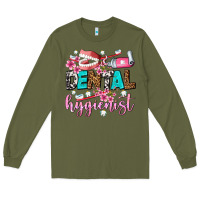 Army Green dental hygienist Long Sleeve Tee - AdoDesignShop