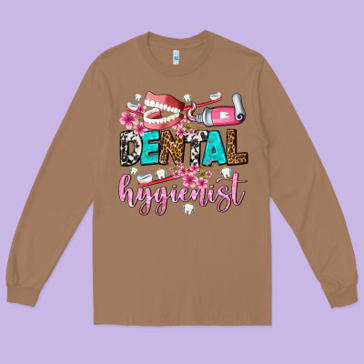 Dental Hygienist Long Sleeve Tee Designed By Adodesignshop