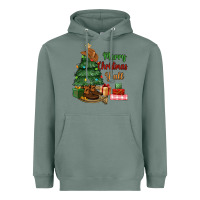 Sage merry christmas y'all Heavyweight Hoodie - MaliasSmallBusiness
