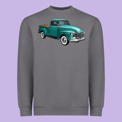Western Truck Right 34 View Heavyweight Sweatshirt Designed By Fadigitalartstudio