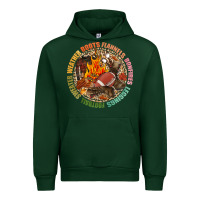 Forest Green Boots flannels bonfires leggins football Urban Hoodie - NancyCooperArtShop