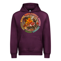 Mauve Wine Boots flannels bonfires leggins football Urban Hoodie - NancyCooperArtShop
