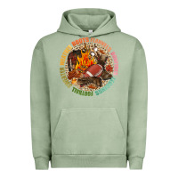 Pigment Oil Green Boots flannels bonfires leggins football Urban Hoodie - NancyCooperArtShop