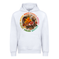 White Boots flannels bonfires leggins football Urban Hoodie - NancyCooperArtShop
