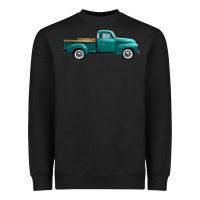 Black western truck right side view Heavyweight Sweatshirt - FaDigitalArtStudio