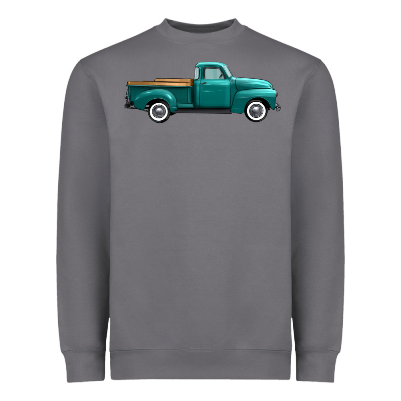 Western Truck Right Side View Heavyweight Sweatshirt by FaDigitalArtStudio | Teevron