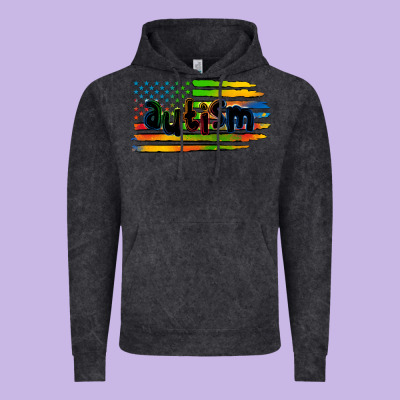 Autism American Flag Vintage Hoodie Designed By Zillion Design Studio