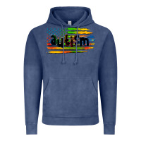 Vintage Denim autism american flag Vintage Hoodie - Zillion Design Studio