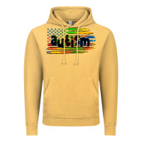 Vintage Mustard autism american flag Vintage Hoodie - Zillion Design Studio