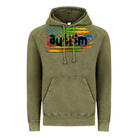 Vintage Olive autism american flag Vintage Hoodie - Zillion Design Studio