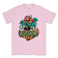 Bubblegum Pink jesus is my anchor Classic Tee - Jasminsmagicworld