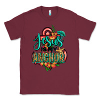 Burgundy jesus is my anchor Classic Tee - Jasminsmagicworld