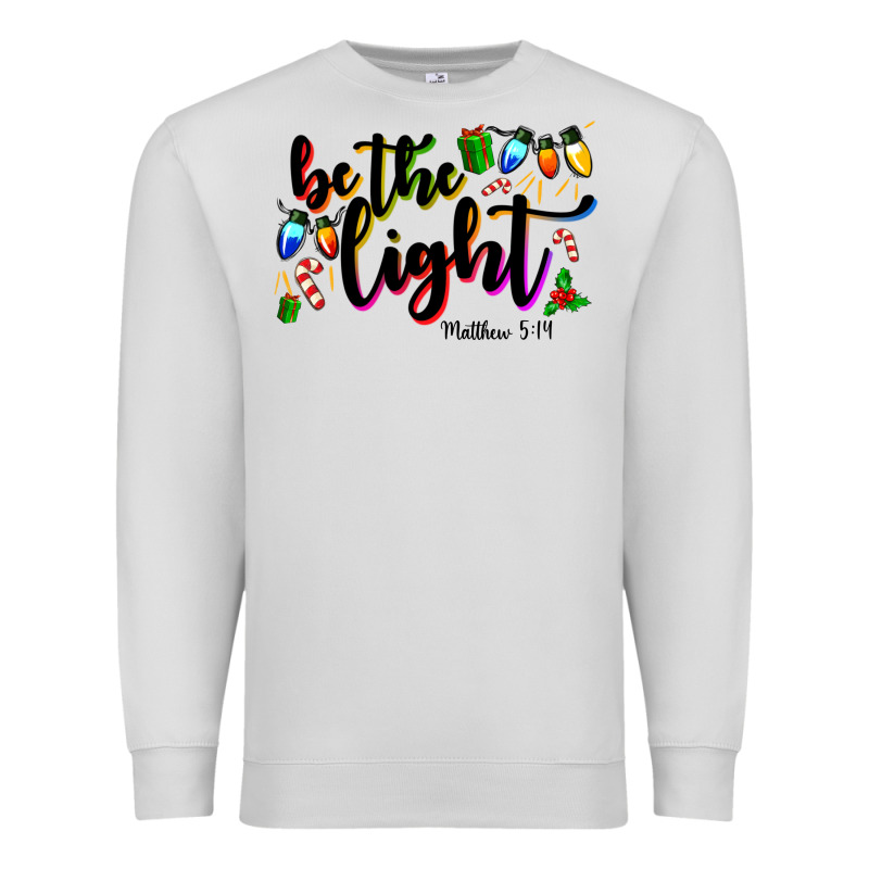 Be The Light Matthew 5 14 Premium Sweatshirt by MaliasSmallBusiness | Teevron