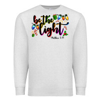Oatmeal Heather be the light matthew 5 14 Premium Sweatshirt - MaliasSmallBusiness