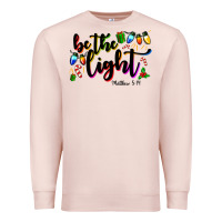 Pale Pink be the light matthew 5 14 Premium Sweatshirt - MaliasSmallBusiness