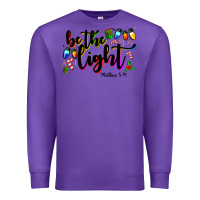Purple be the light matthew 5 14 Premium Sweatshirt - MaliasSmallBusiness
