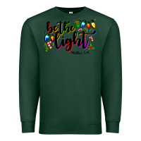 Sports Green be the light matthew 5 14 Premium Sweatshirt - MaliasSmallBusiness