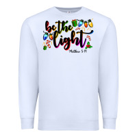 White be the light matthew 5 14 Premium Sweatshirt - MaliasSmallBusiness