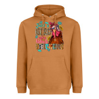 Meerkat just a girl who loves chickens Heavyweight Hoodie - NancyCooperArtShop