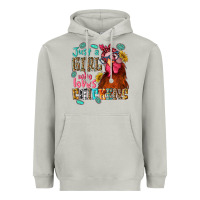 Moon Dust just a girl who loves chickens Heavyweight Hoodie - NancyCooperArtShop