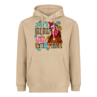 Mushroom just a girl who loves chickens Heavyweight Hoodie - NancyCooperArtShop