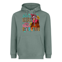 Sage just a girl who loves chickens Heavyweight Hoodie - NancyCooperArtShop