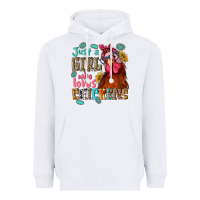 White just a girl who loves chickens Heavyweight Hoodie - NancyCooperArtShop