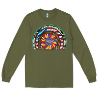 Army Green sunflower american flag leopard gemstone cowhide rainbow Long Sleeve Tee - Artiststas