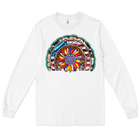 White sunflower american flag leopard gemstone cowhide rainbow Long Sleeve Tee - Artiststas