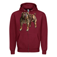 Burgundy Duroc Pig Zipper Hoodie - LillyAllenDesigns
