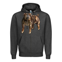 Charcoal Heather Duroc Pig Zipper Hoodie - LillyAllenDesigns