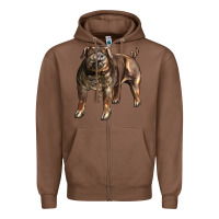 Chestnut Duroc Pig Zipper Hoodie - LillyAllenDesigns