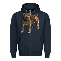 Navy Duroc Pig Zipper Hoodie - LillyAllenDesigns