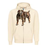 Sandshell Duroc Pig Zipper Hoodie - LillyAllenDesigns