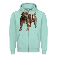 Seafoam Duroc Pig Zipper Hoodie - LillyAllenDesigns