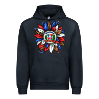 Navy dominican sunflower Urban Hoodie - texasbilliewilder