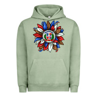Pigment Oil Green dominican sunflower Urban Hoodie - texasbilliewilder