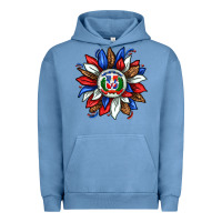 Pigment Pebble Blue dominican sunflower Urban Hoodie - texasbilliewilder