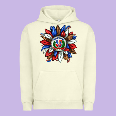 Dominican Sunflower Urban Hoodie Designed By Texasbilliewilder