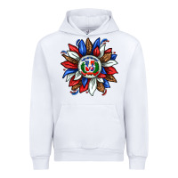 White dominican sunflower Urban Hoodie - texasbilliewilder