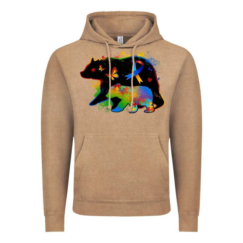 Autism Mama Bear Vintage Hoodie by Zillion Design Studio | Teevron