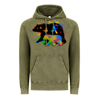 Vintage Olive autism mama bear Vintage Hoodie - Zillion Design Studio