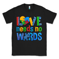Black love needs no words autism Classic Tee - AdoDesignShop