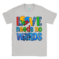 Moon Dust love needs no words autism Classic Tee - AdoDesignShop