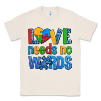 Natural love needs no words autism Classic Tee - AdoDesignShop