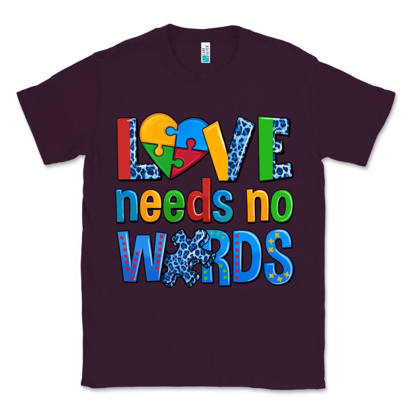 Love Needs No Words Autism Classic Tee by AdoDesignShop | Teevron