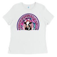 White rainbow cow Ladies Tee - AdoDesignShop