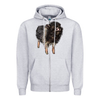 Heather Grey Baby Hampshire Pig Zipper Hoodie - LillyAllenDesigns